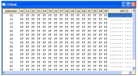 Σχήμα 5.7: Το Παράθυρο Watch Σχήμα 5.8: Το Παράθυρο EEPROM 5.