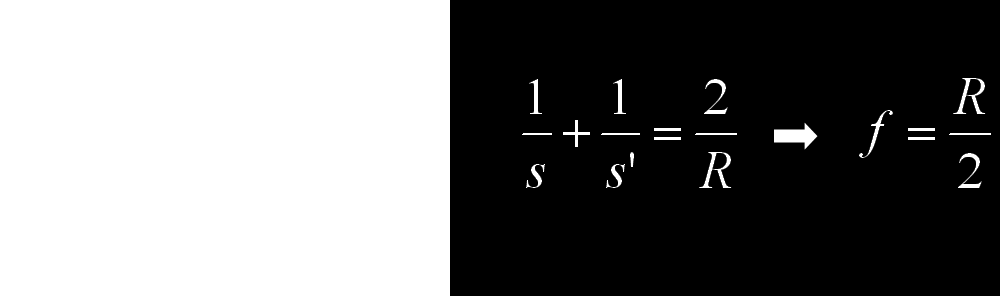 Ανάκλαση σε σφαιρική επιφάνεια Όταν το σημειακό αντικείμενο είναι πολύ μακριά από το κάτοπτρο (s = ), οι προσπίπτουσες ακτίνες είναι παράλληλες.
