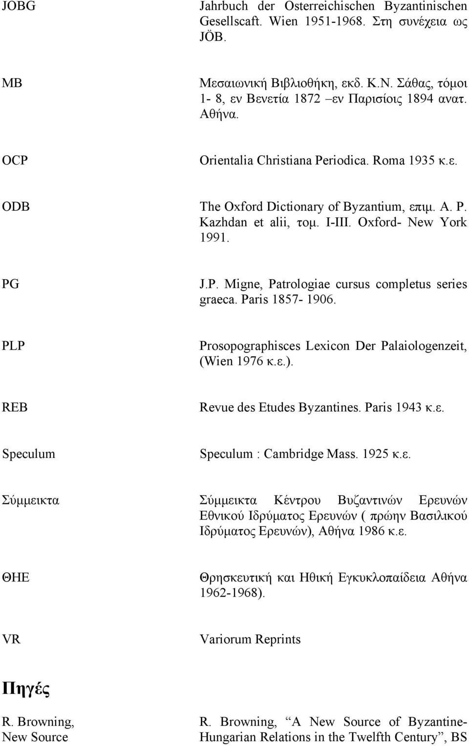 Paris 1857-1906. PLP Prosopographisces Lexicon Der Palaiologenzeit, (Wien 1976 κ.ε.