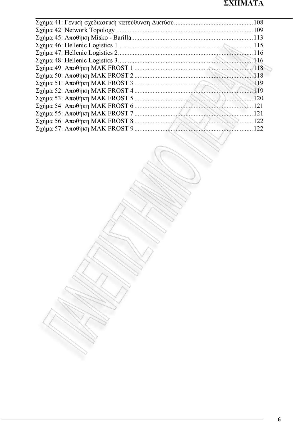 ..116 Σχήμα 49: Αποθήκη MAK FROST 1...118 Σχήμα 50: Αποθήκη MAK FROST 2...118 Σχήμα 51: Αποθήκη MAK FROST 3...119 Σχήμα 52: Αποθήκη MAK FROST 4.