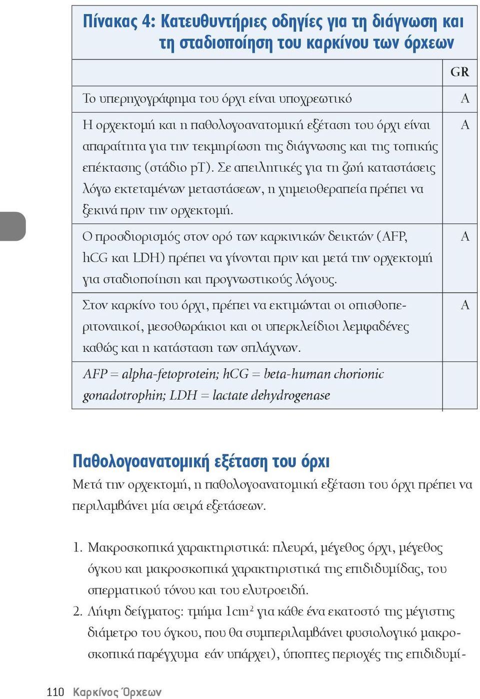 Σε απειλητικές για τη ζωή καταστάσεις λόγω εκτεταμένων μεταστάσεων, η χημειοθεραπεία πρέπει να ξεκινά πριν την ορχεκτομή.