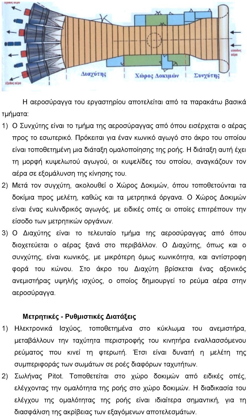 Η διάταξη αυτή έχει τη μορφή κυψελωτού αγωγού, οι κυψελίδες του οποίου, αναγκάζουν τον αέρα σε εξομάλυνση της κίνησης του.