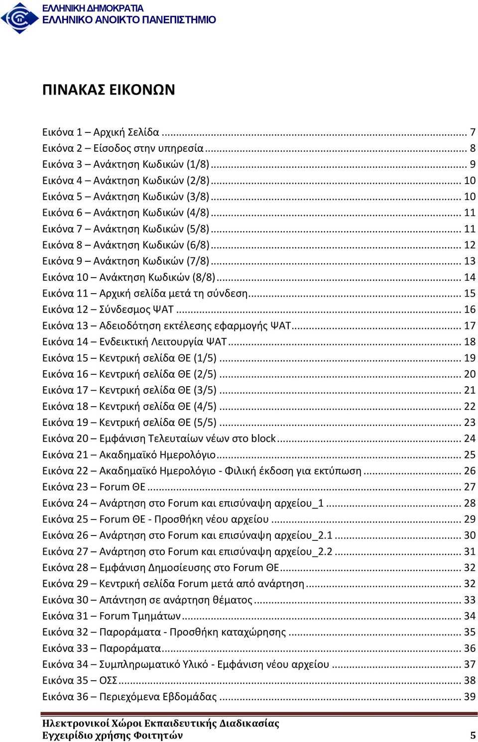 .. 14 Εικόνα 11 Αρχική σελίδα μετά τη σύνδεση... 15 Εικόνα 12 Σύνδεσμος ΨΑΤ... 16 Εικόνα 13 Αδειοδότηση εκτέλεσης εφαρμογής ΨΑΤ... 17 Εικόνα 14 Ενδεικτική Λειτουργία ΨΑΤ.