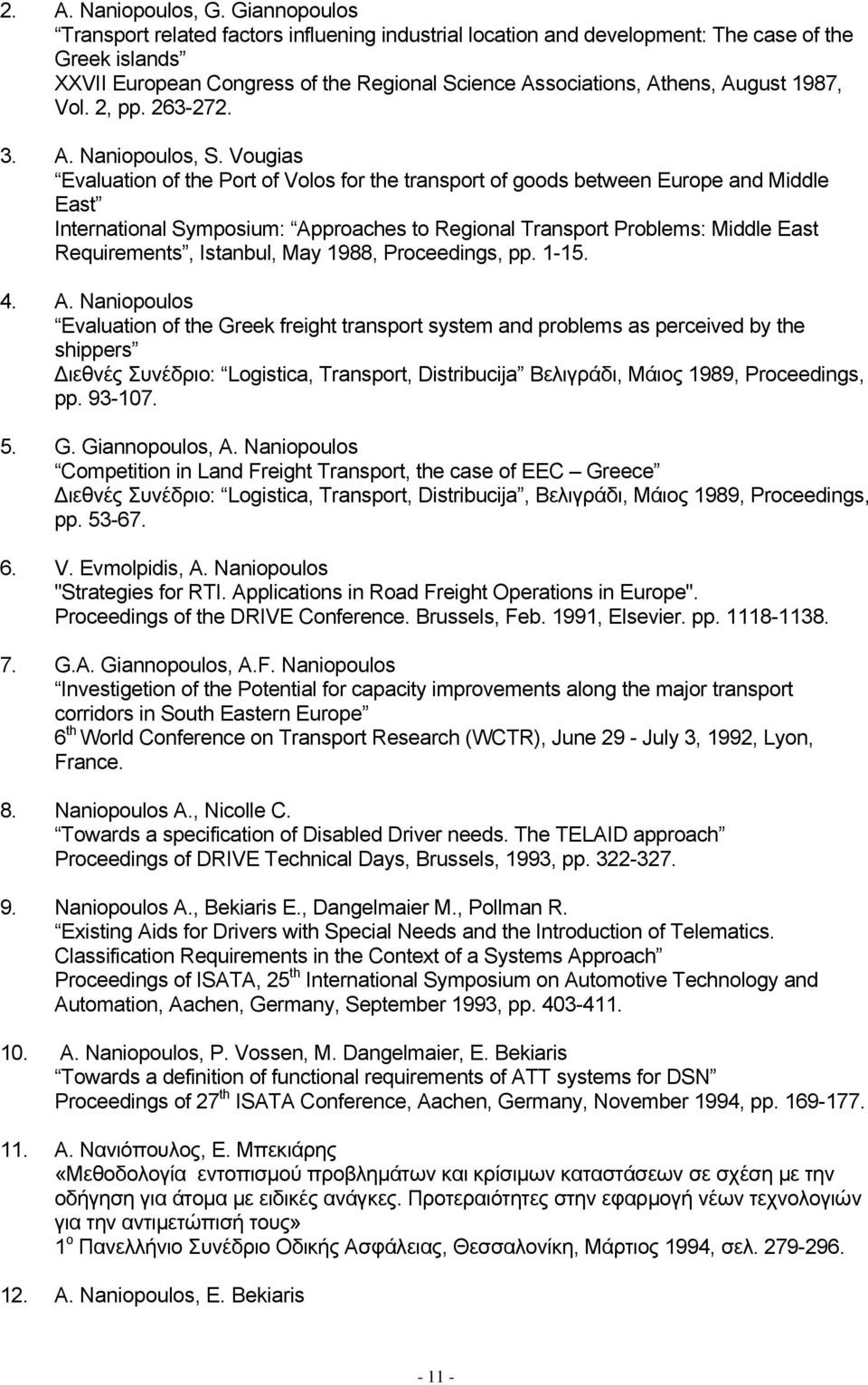 Vol. 2, pp. 263-272. 3. A. Naniopoulos, S.