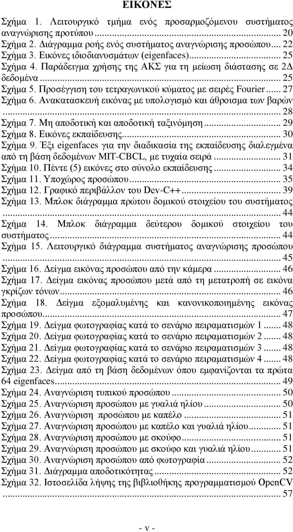 Ανακατασκευή εικόνας με υπολογισμό και άθροισμα των βαρών... 28 Σχήμα 7. Μη αποδοτική και αποδοτική ταξινόμηση... 29 Σχήμα 8. Εικόνες εκπαίδευσης... 30 Σχήμα 9.