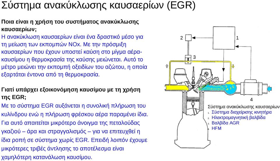 Αυτό το μέτρο μειώνει την εκπομπή οξειδίων του αζώτου, η οποία εξαρτάται έντονα από τη θερμοκρασία.