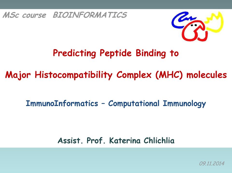 (MHC) molecules ImmunoInformatics Computational