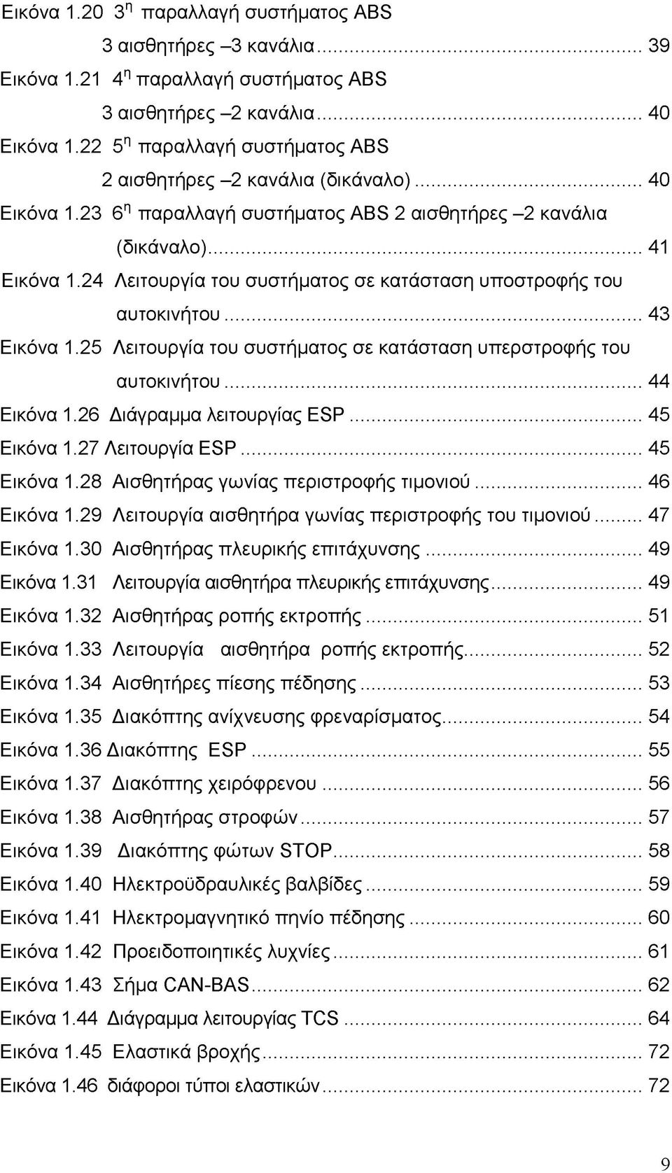 24 Λειτουργία του συστήματος σε κατάσταση υποστροφής του αυτοκινήτου...43 Εικόνα 1.25 Λειτουργία του συστήματος σε κατάσταση υπερστροφής του αυτοκινήτου...44 Εικόνα 1.26 Διάγραμμα λειτουργίας ESP.