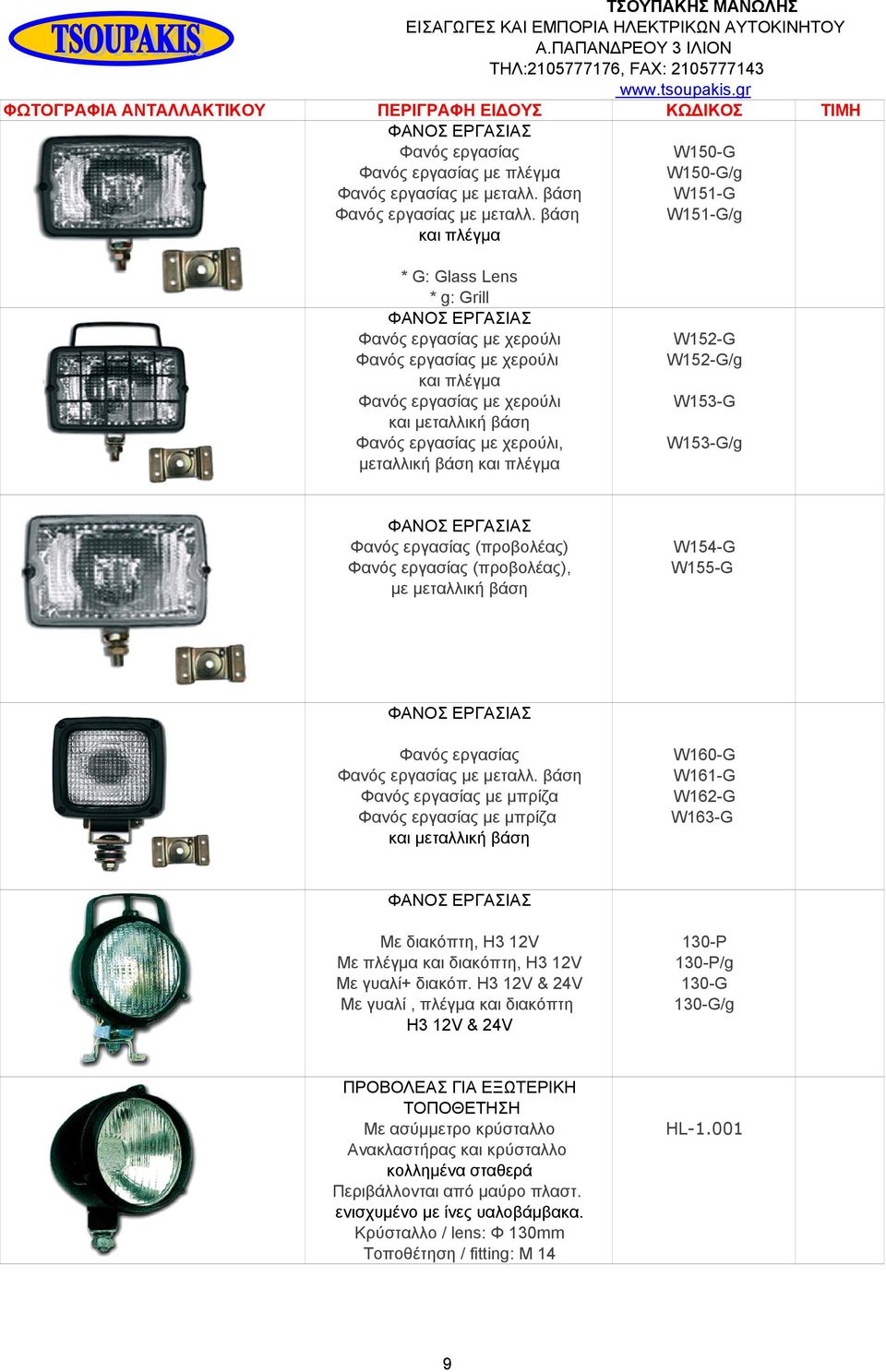 χερούλι, μεταλλική βάση και πλέγμα W152-G W152-G/g W153-G W153-G/g ΦΑΝΟΣ ΕΡΓΑΣΙΑΣ Φανός εργασίας (προβολέας) Φανός εργασίας (προβολέας), με μεταλλική βάση W154-G W155-G ΦΑΝΟΣ ΕΡΓΑΣΙΑΣ Φανός εργασίας