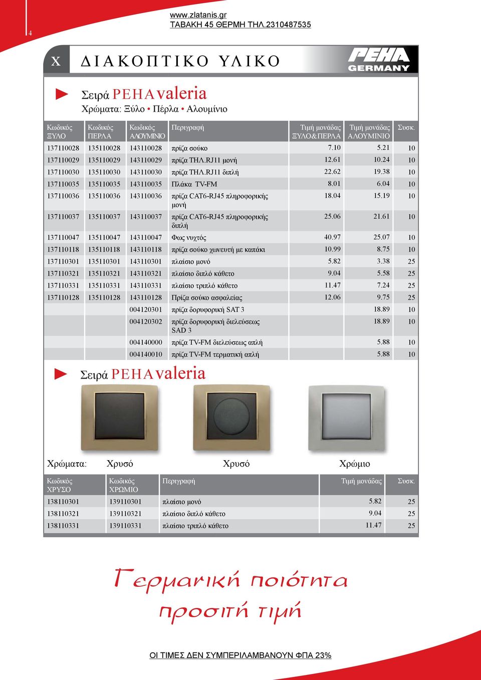 04 10 137110036 135110036 143110036 πρίζα CAT6-RJ45 πληροφορικής 18.04 15.19 10 μονή 137110037 135110037 143110037 πρίζα CAT6-RJ45 πληροφορικής 25.06 21.