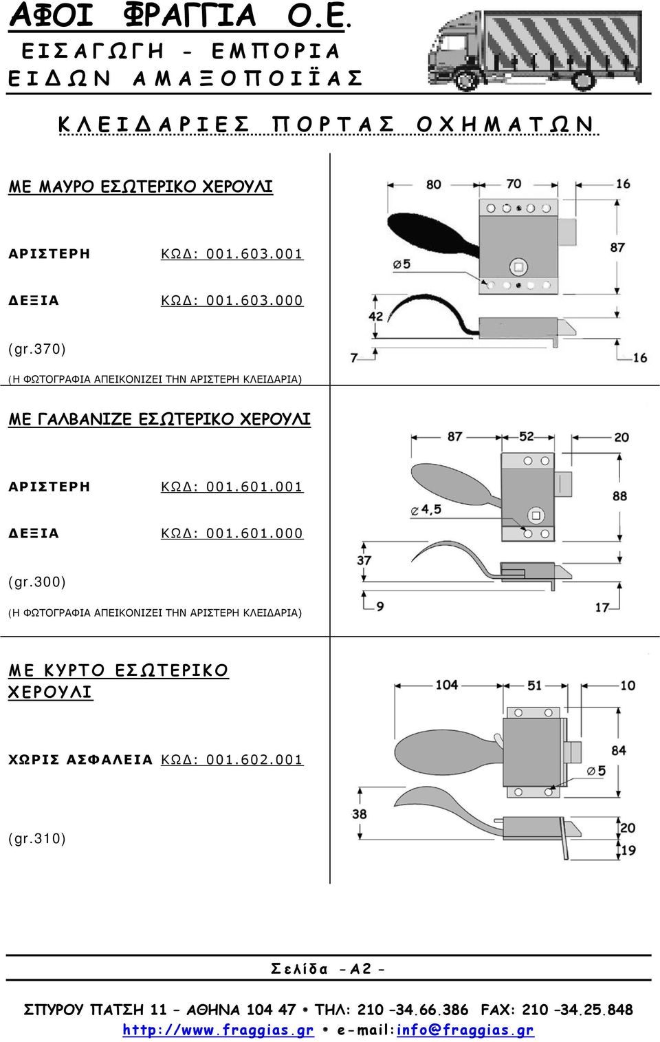 001 ΔΕΞΙΑ ΚΩΔ: 001.601.000 (gr.