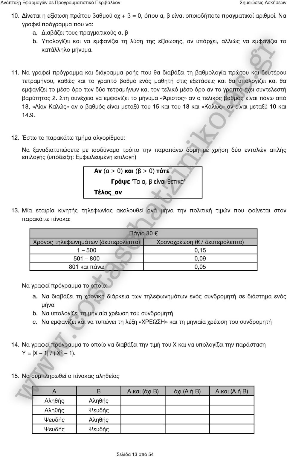 Να γραφεί πρόγραμμα και διάγραμμα ροής που θα διαβάζει τη βαθμολογία πρώτου και δευτέρου τετραμήνου, καθώς και το γραπτό βαθμό ενός μαθητή στις εξετάσεις και θα υπολογίζει και θα εμφανίζει το μέσο