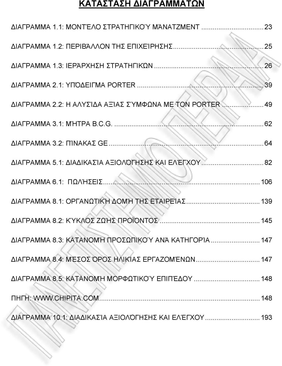 1: ΔΙΑΔΙΚΑΣΊΑ ΑΞΙΟΛΌΓΗΣΗΣ ΚΑΙ ΕΛΈΓΧΟΥUT...82 TUΔΙΑΓΡΑΜΜΑ 6.1: ΠΩΛΉΣΕΙΣUT...106 TUΔΙΑΓΡΑΜΜΑ 8.1: ΟΡΓΑΝΩΤΙΚΉ ΔΟΜΉ ΤΗΣ ΕΤΑΙΡΕΊΑΣUT...139 TUΔΙΑΓΡΑΜΜΑ 8.2: ΚΎΚΛΟΣ ΖΩΉΣ ΠΡΟΪΌΝΤΟΣUT...145 TUΔΙΑΓΡΑΜΜΑ 8.