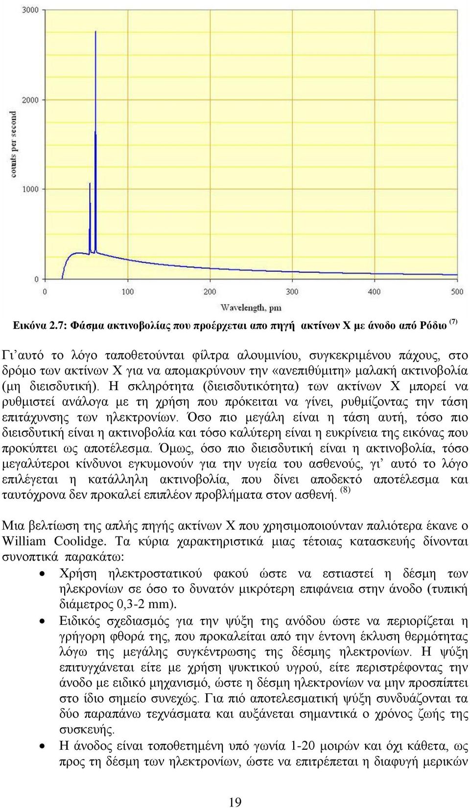 «ανεπιθύμιτη» μαλακή ακτινοβολία (μη διεισδυτική).