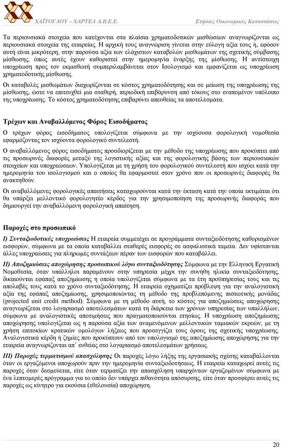 στην ημερομηνία έναρξης της μίσθωσης. Η αντίστοιχη υποχρέωση προς τον εκμισθωτή συμπεριλαμβάνεται στον Ισολογισμό και εμφανίζεται ως υποχρέωση χρηματοδοτικής μίσθωσης.