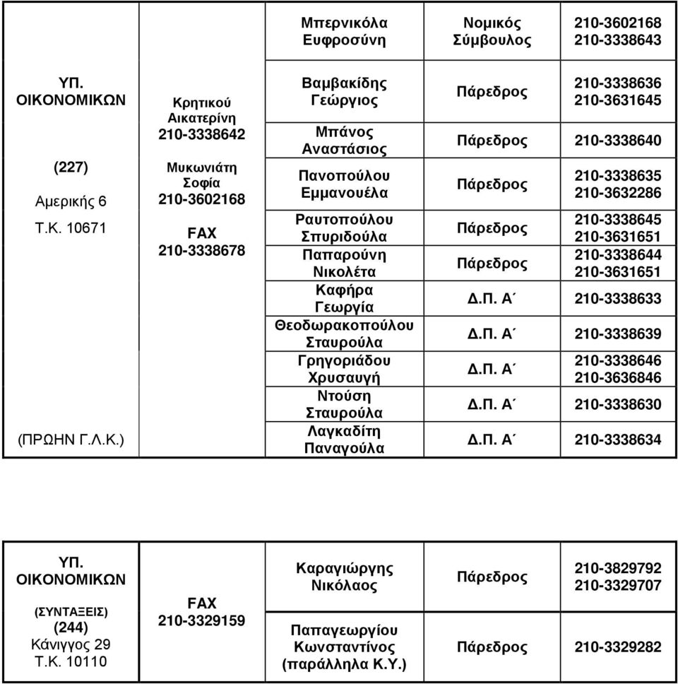 Ν (227) Αμερικής 6 Τ.Κ.