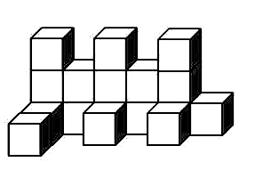 početnosť 9. Koľko štvorčekov by si musel natrieť, ak by si chcel nasledujúce telesá vyfarbiť? 10. Koľko kociek musíme pridať, aby vznikla kocka? 11.Daný je kótovaný pôdorys.