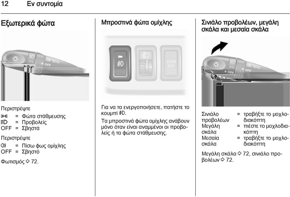 Για να τα ενεργοποιήσετε, πατήστε το κουμπί >.