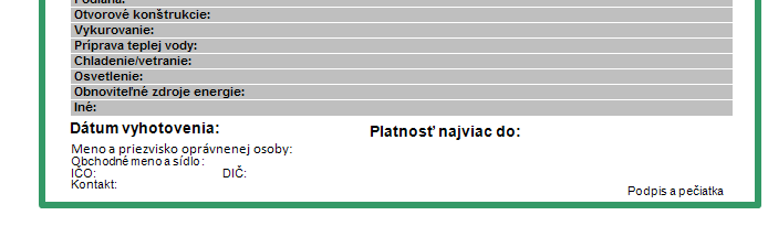 Na vyhotovenie energetického certifikátu existujúcej budovy je možné použiť: výpočtové normalizované hodnotenie, prevádzkové energetické hodnotenie z