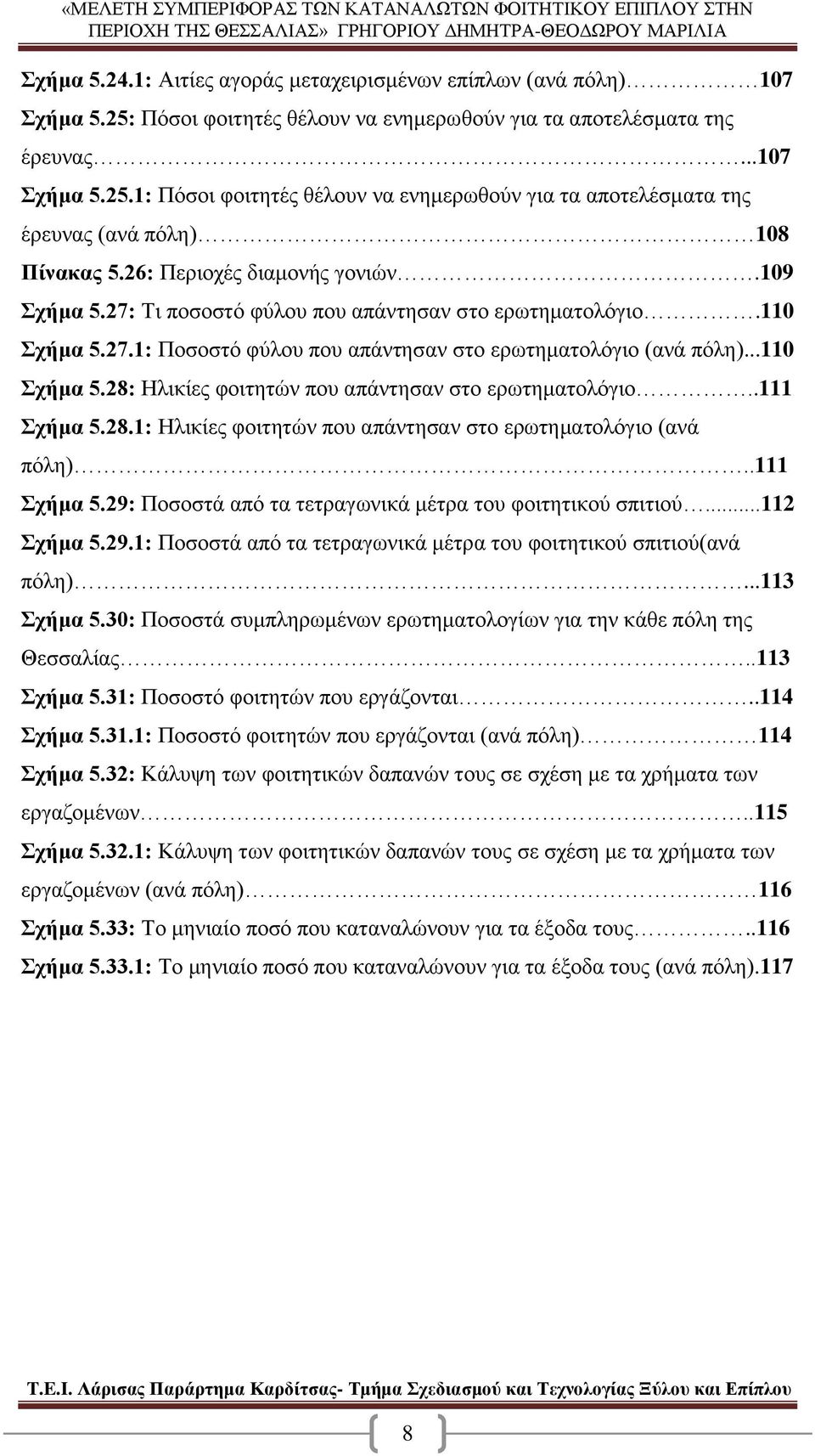 .111 Σχήμα 5.28.1: Ηλικίες φοιτητών που απάντησαν στο ερωτηματολόγιο (ανά πόλη)..111 Σχήμα 5.29: Ποσοστά από τα τετραγωνικά μέτρα του φοιτητικού σπιτιού...112 Σχήμα 5.29.1: Ποσοστά από τα τετραγωνικά μέτρα του φοιτητικού σπιτιού(ανά πόλη).