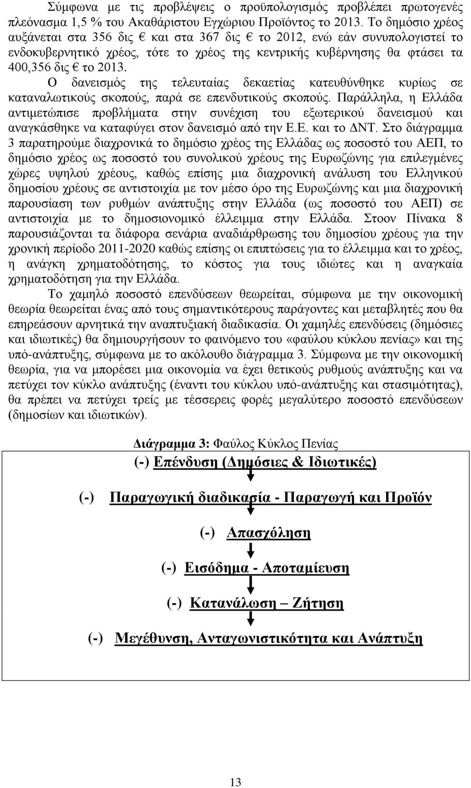 Ο δανεισμός της τελευταίας δεκαετίας κατευθύνθηκε κυρίως σε καταναλωτικούς σκοπούς, παρά σε επενδυτικούς σκοπούς.