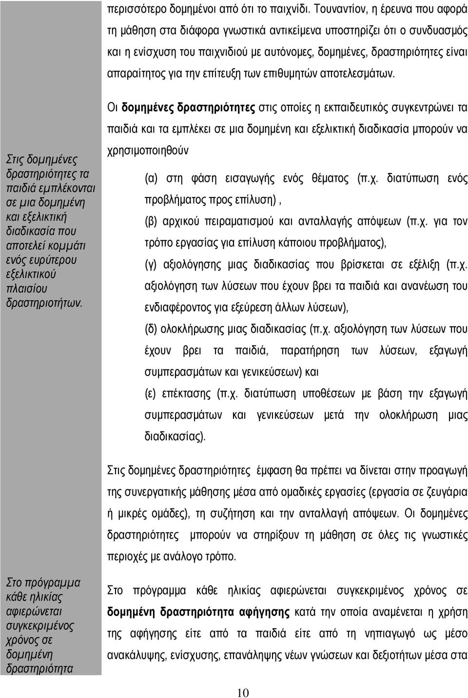 επίτευξη των επιθυμητών αποτελεσμάτων.