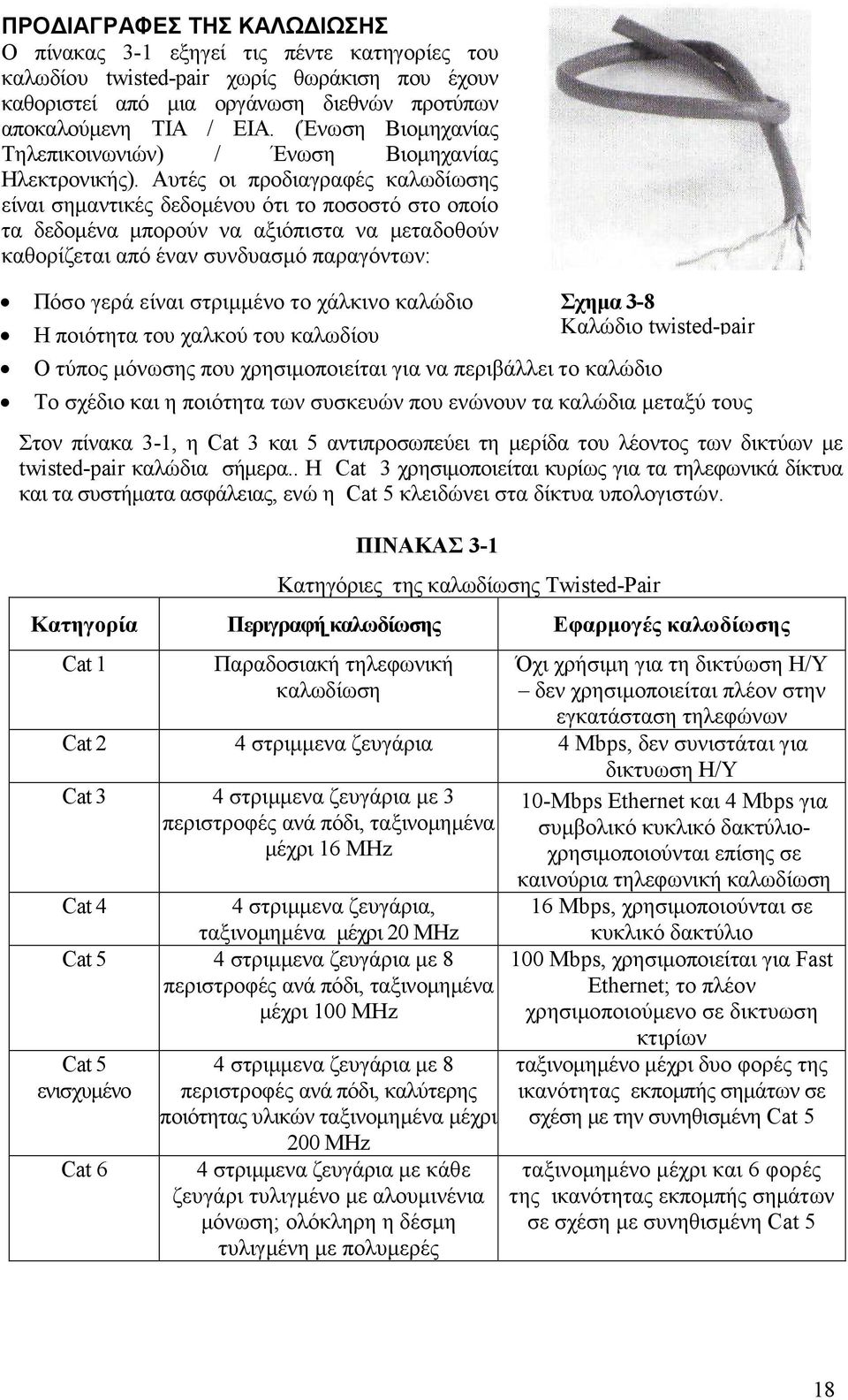 Αυτές οι προδιαγραφές καλωδίωσης είναι σηµαντικές δεδοµένου ότι το ποσοστό στο οποίο τα δεδοµένα µπορούν να αξιόπιστα να µεταδοθούν καθορίζεται από έναν συνδυασµό παραγόντων: Πόσο γερά είναι