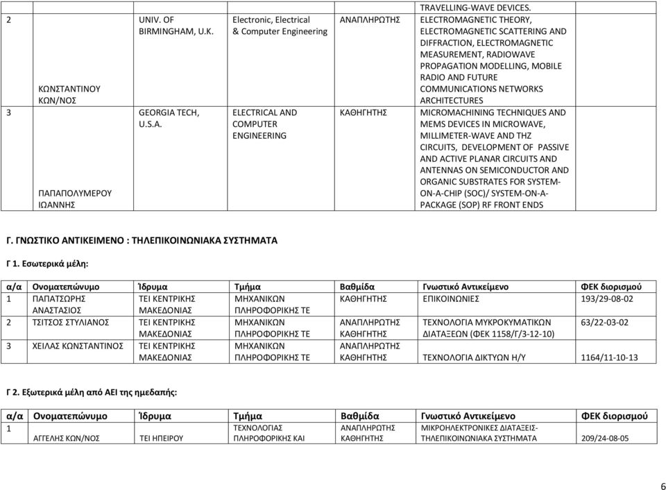 MICROMACHINING TECHNIQUES AND MEMS DEVICES IN MICROWAVE, MILLIMETER-WAVE AND THZ CIRCUITS, DEVELOPMENT OF PASSIVE AND ACTIVE PLANAR CIRCUITS AND ANTENNAS ON SEMICONDUCTOR AND ORGANIC SUBSTRATES FOR