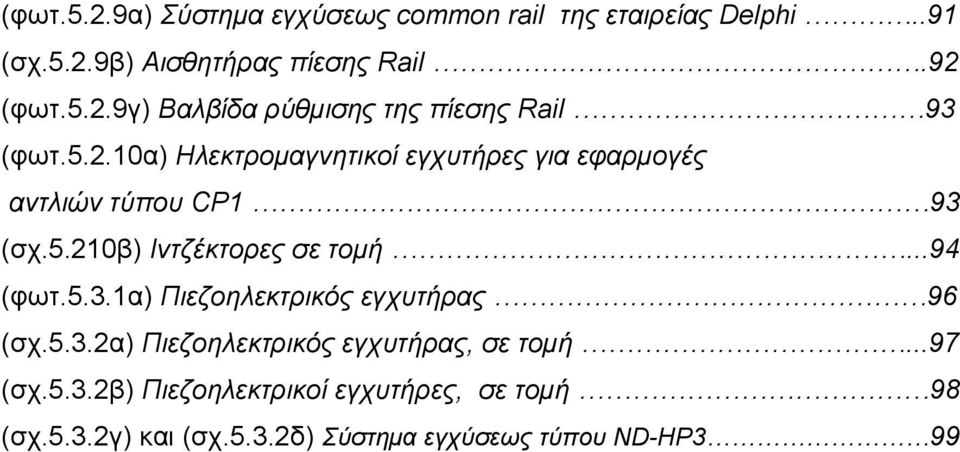 5.3.2α) Πιεζοηλεκτρικός εγχυτήρας, σε τομή...97 (σχ.5.3.2β) Πιεζοηλεκτρικοί εγχυτήρες, σε τομή 98 (σχ.5.3.2γ) και (σχ.