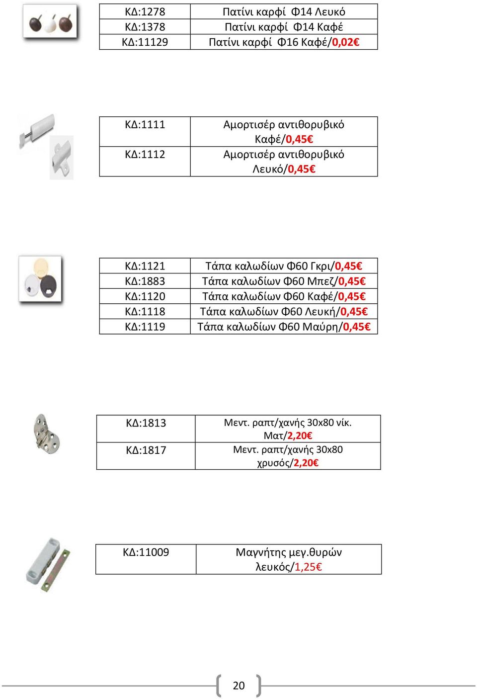 Γκρι/0,45 Τάπα καλωδίων Φ60 Μπεζ/0,45 Τάπα καλωδίων Φ60 Καφέ/0,45 Τάπα καλωδίων Φ60 Λευκή/0,45 Τάπα καλωδίων Φ60