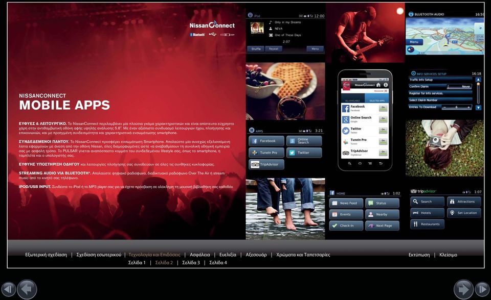 Το NissanConnect προσφέρει ενσωμάτωση Smartphone.