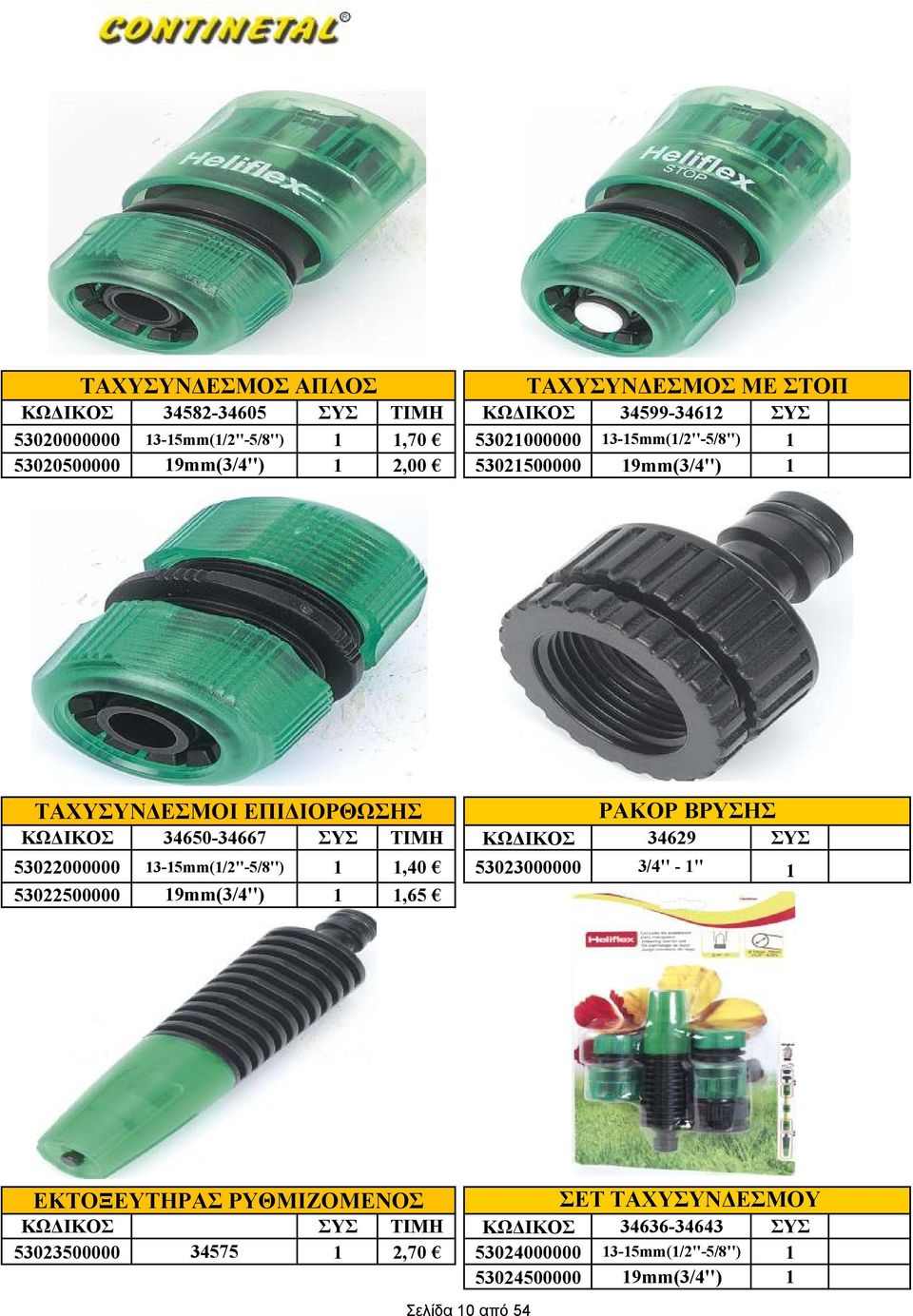 ΤΙΜΗ 34629 53022000000 13-15mm(1/2''-5/8'') 1 1,40 53023000000 3/4'' - 1'' 1 53022500000 19mm(3/4'') 1 1,65 ΕΚΤΟΞΕΥΤΗΡΑΣ