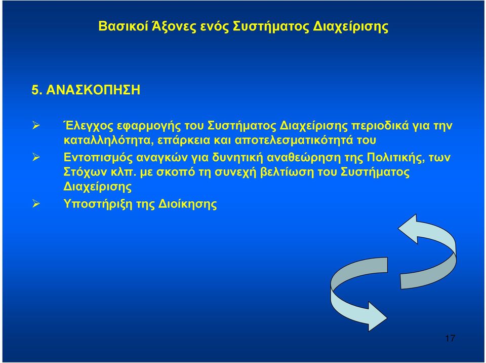 καταλληλότητα, επάρκεια και αποτελεσματικότητά του Εντοπισμός αναγκών για