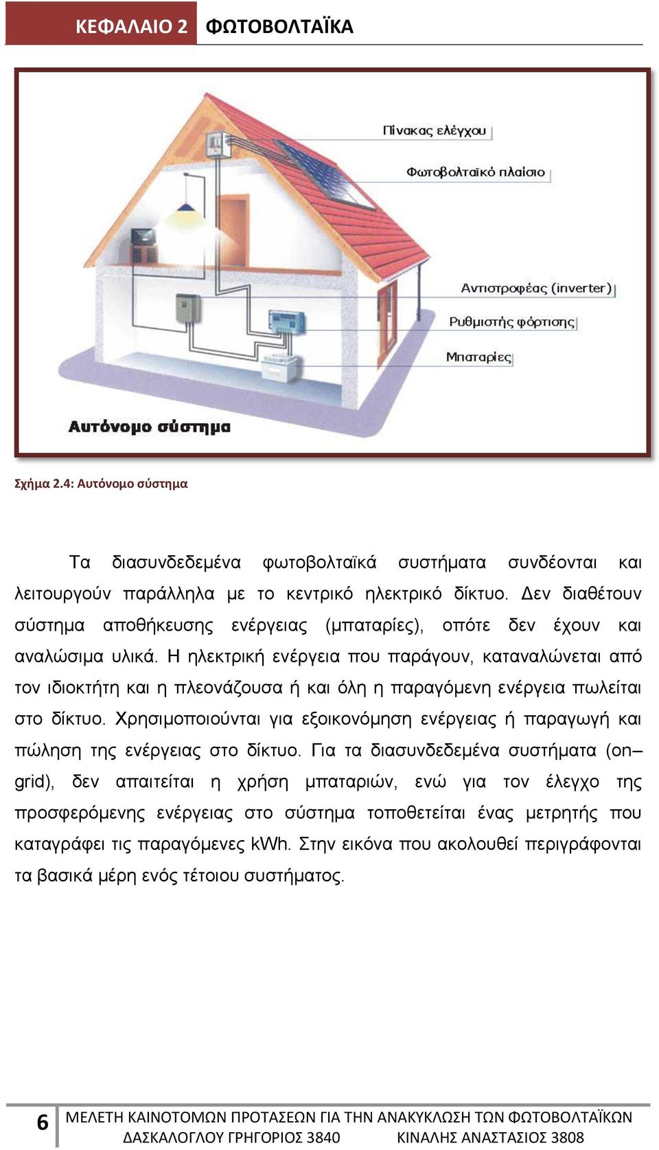 Η ηλεκτρική ενέργεια που παράγουν, καταναλώνεται από τον ιδιοκτήτη και η πλεονάζουσα ή και όλη η παραγόμενη ενέργεια πωλείται στο δίκτυο.