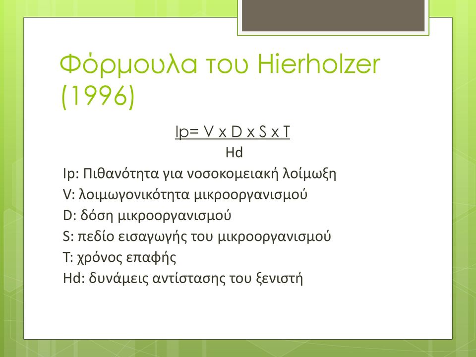 μικροοργανισμού D: δόση μικροοργανισμού S: πεδίο εισαγωγής