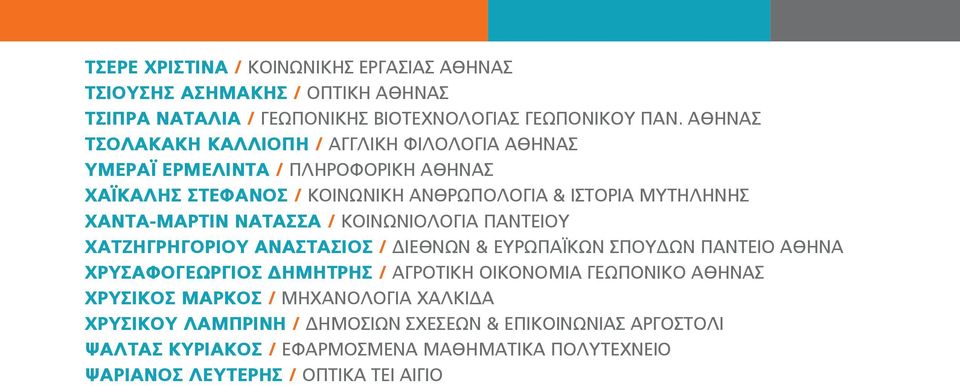 ΧΑΝΤΑ-ΜΑΡΤΙΝ ΝΑΤΑΣΣΑ / ΚΟΙΝΩΝΙΟΛΟΓΙΑ ΠΑΝΤΕΙΟΥ ΧΑΤΖΗΓΡΗΓΟΡΙΟΥ ΑΝΑΣΤΑΣΙΟΣ / ΔΙΕΘΝΩΝ & ΕΥΡΩΠΑΪΚΩΝ ΣΠΟΥΔΩΝ ΠΑΝΤΕΙΟ ΑΘΗΝΑ ΧΡΥΣΑΦΟΓΕΩΡΓΙΟΣ ΔΗΜΗΤΡΗΣ / ΑΓΡΟΤΙΚΗ ΟΙΚΟΝΟΜΙΑ