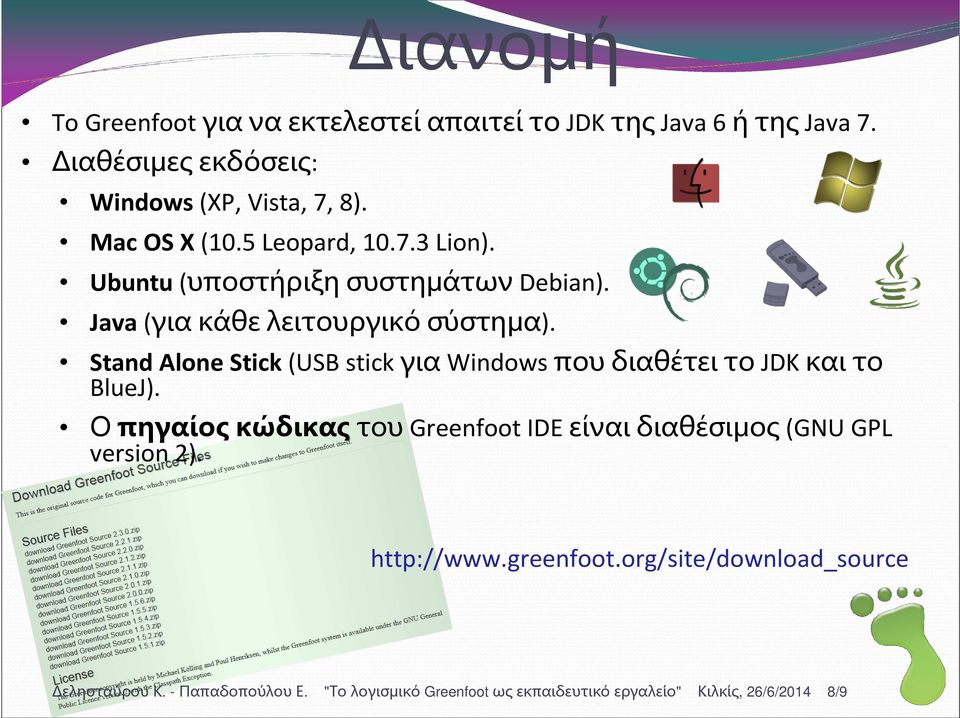 Stand Alone Stick (USB stick γιαwindows που διαθέτει τοjdk και το BlueJ).