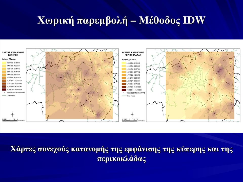 κατανομής της εμφάνισης