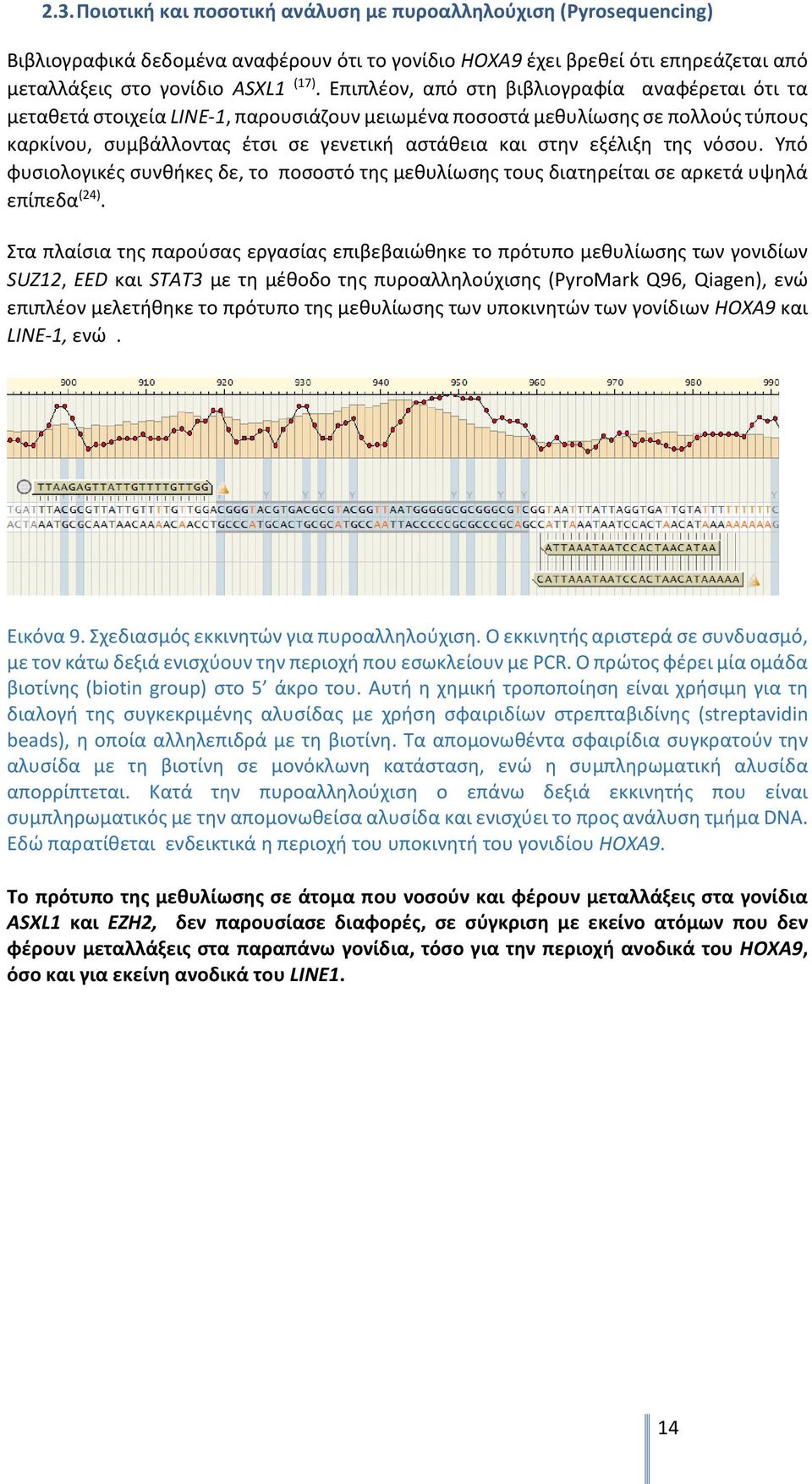 της νόσου. Υπό φυσιολογικές συνθήκες δε, το ποσοστό της μεθυλίωσης τους διατηρείται σε αρκετά υψηλά επίπεδα (24).