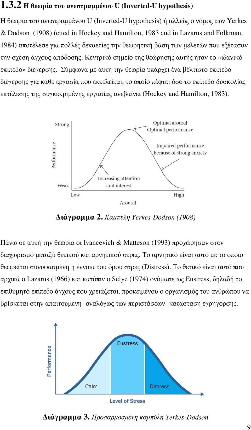 Σύµφωνα µε αυτή την θεωρία υπάρχει ένα βέλτιστο επίπεδο διέγερσης για κάθε εργασία που εκτελείται, το οποίο πέφτει όσο το επίπεδο δυσκολίας εκτέλεσης της συγκεκριµένης εργασίας ανεβαίνει (Hockey and