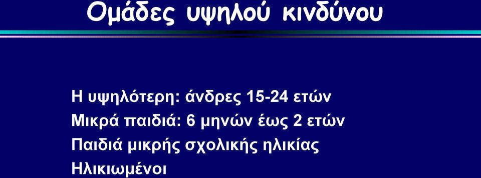 Μικρά παιδιά: 6 μηνών έως 2 ετών