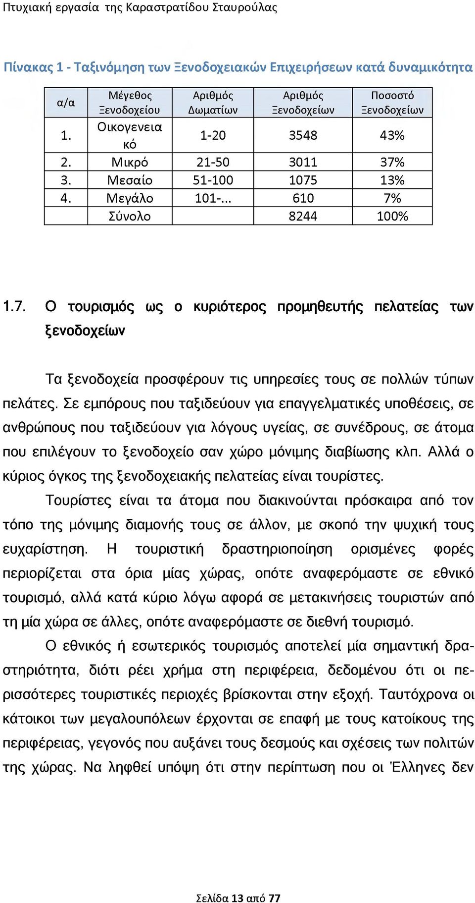 Σε εμπόρους που ταξιδεύουν για επαγγελματικές υποθέσεις, σε ανθρώπους που ταξιδεύουν για λόγους υγείας, σε συνέδρους, σε άτομα που επιλέγουν το ξενοδοχείο σαν χώρο μόνιμης διαβίωσης κλπ.