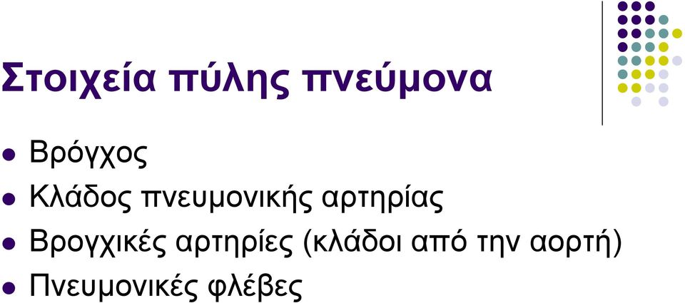 αρτηρίας Βρογχικές αρτηρίες