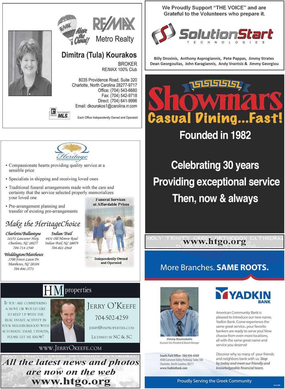 Charlotte, NC 28277 704-714-1540 Indian Trail 4431 Old Monroe Road Indian Trail, NC 28079 704-821-2960 Weddington/Matthews 3700 Forest Lawn Dr.