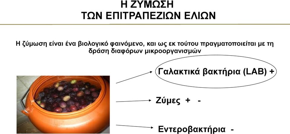 πραγματοποιείται με τη δράση διαφόρων