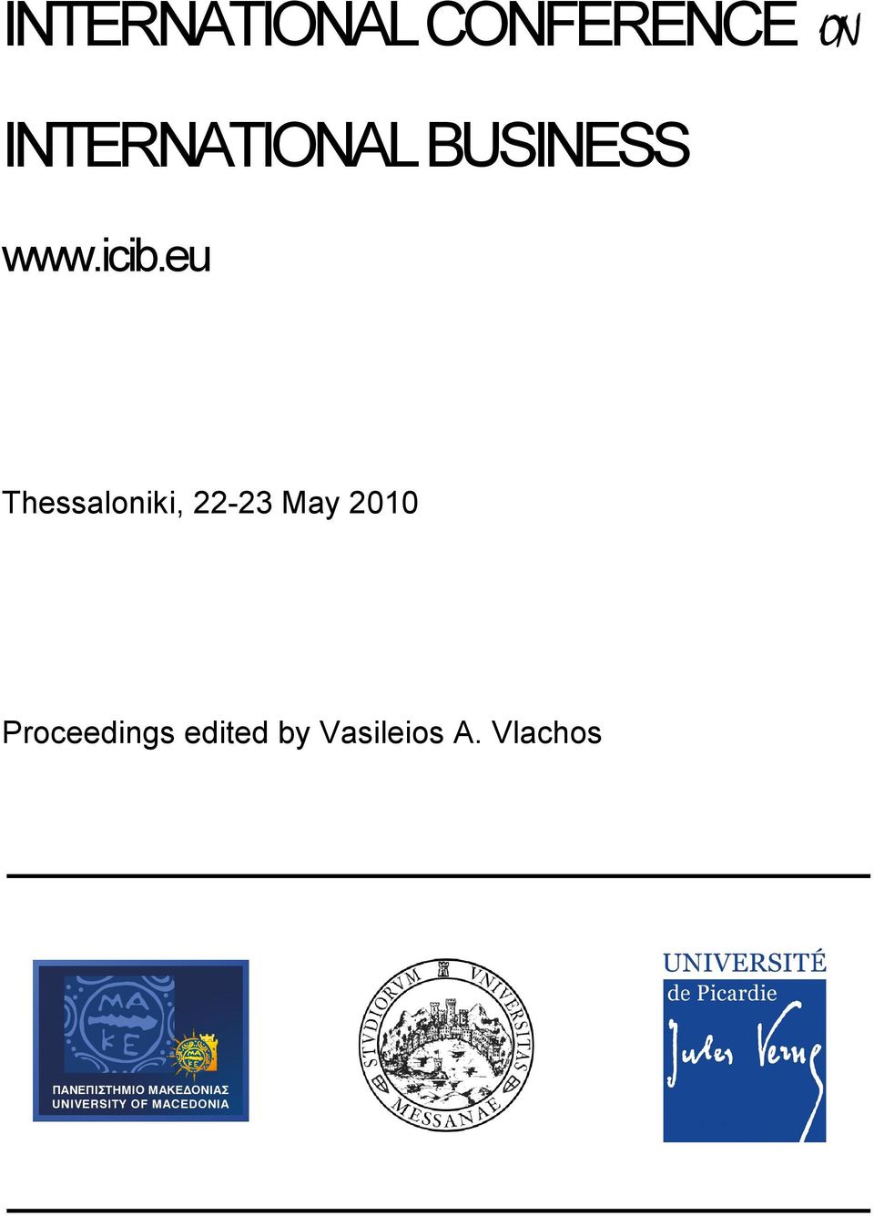 eu Thessaloniki, 22-23 May 2010 Proceedings