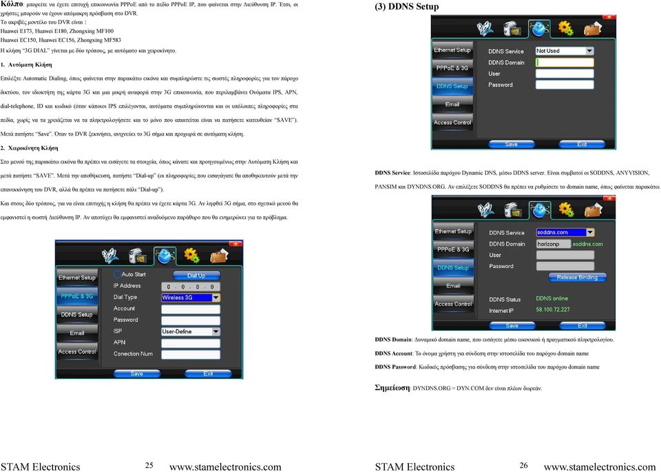 (3) DDNS Setup 1.