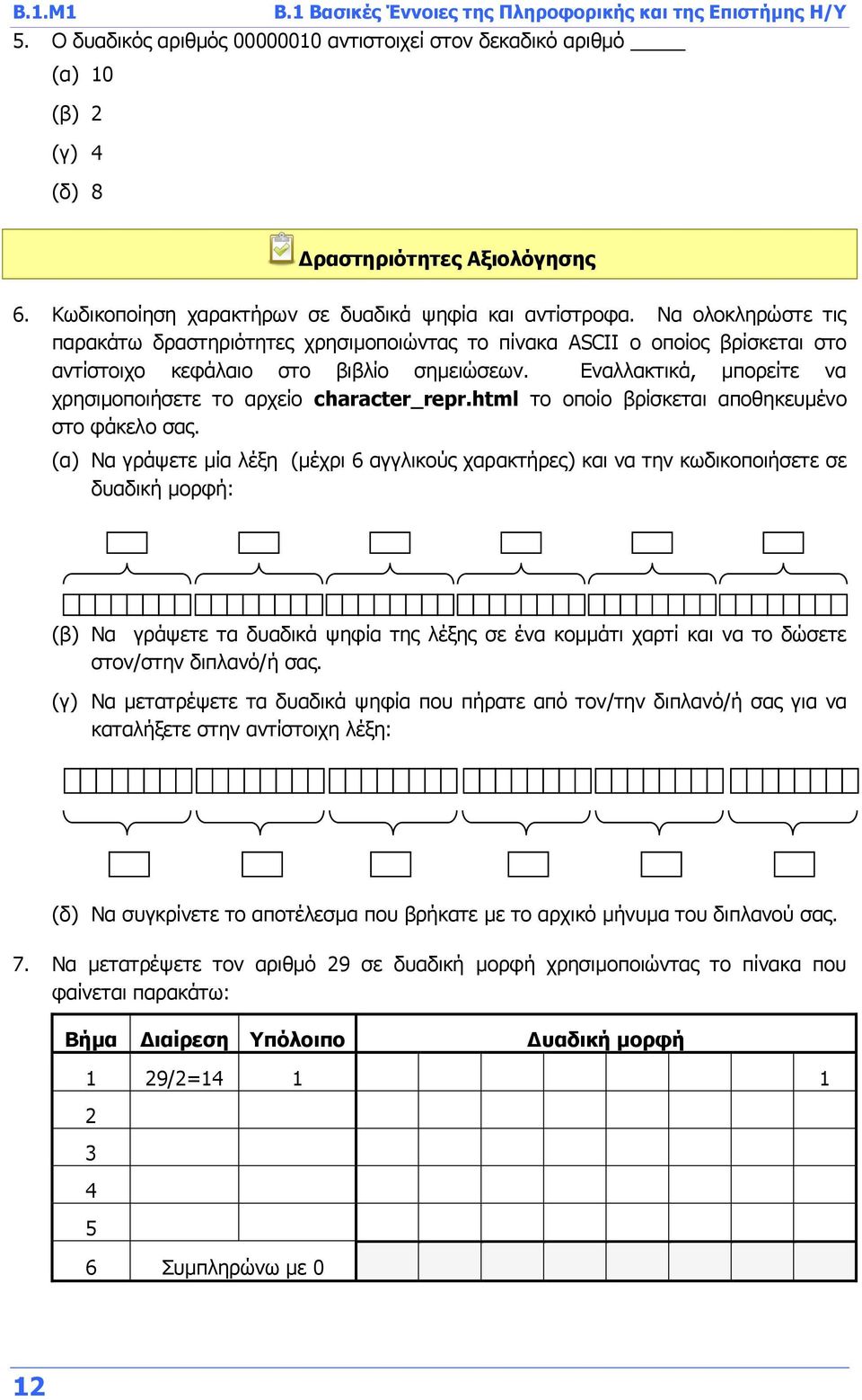 Εναλλακτικά, μπορείτε να χρησιμοποιήσετε το αρχείο character_repr.html το οποίο βρίσκεται αποθηκευμένο στο φάκελο σας.