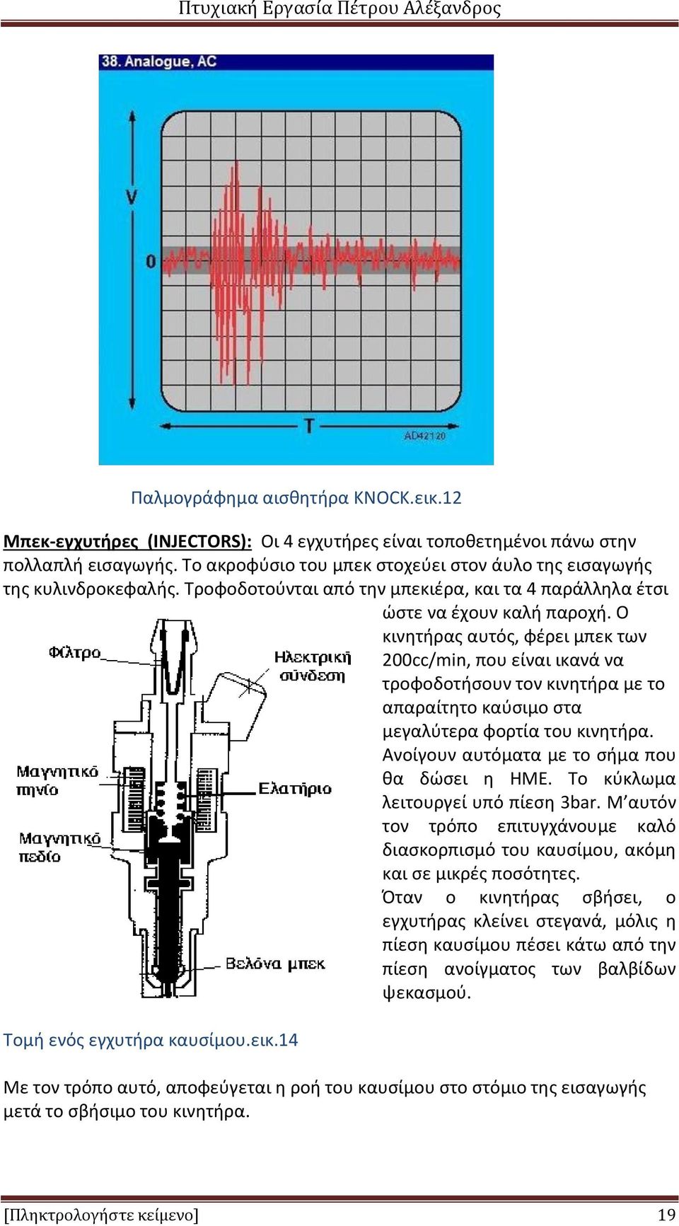 Ο κινητήρας αυτός, φέρει μπεκ των 200cc/min, που είναι ικανά να τροφοδοτήσουν τον κινητήρα με το απαραίτητο καύσιμο στα μεγαλύτερα φορτία του κινητήρα. Ανοίγουν αυτόματα με το σήμα που θα δώσει η ΗΜΕ.