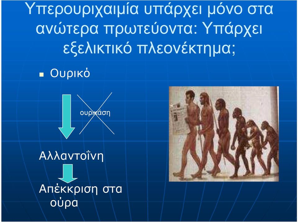 εξελικτικό πλεονέκτηµα; Ουρικό